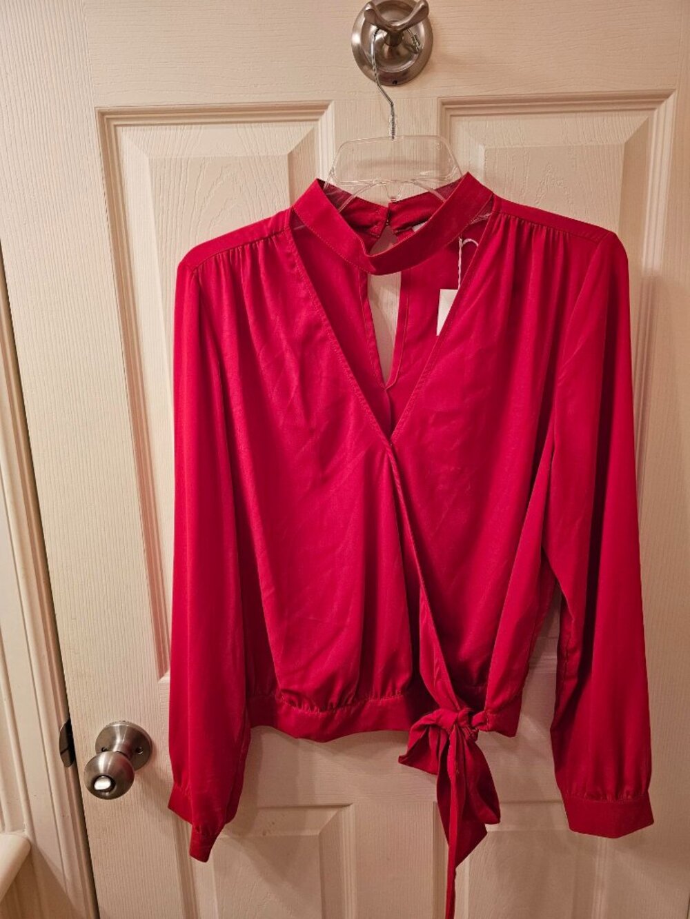 NWT Naked Zebra Medium Red Blouse
